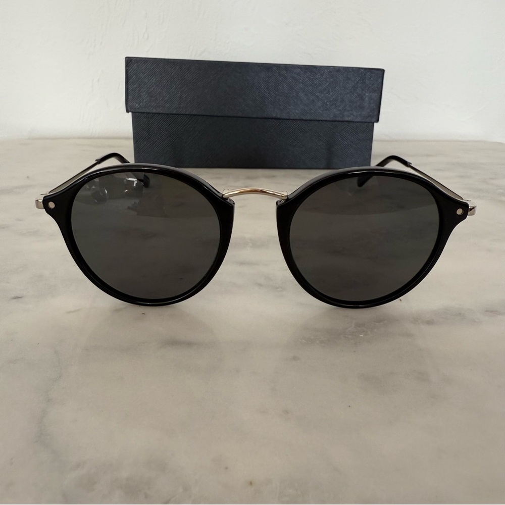 Quince Black Ryder Polarized Round Acetate Sunglasses - Picture 4 of 7